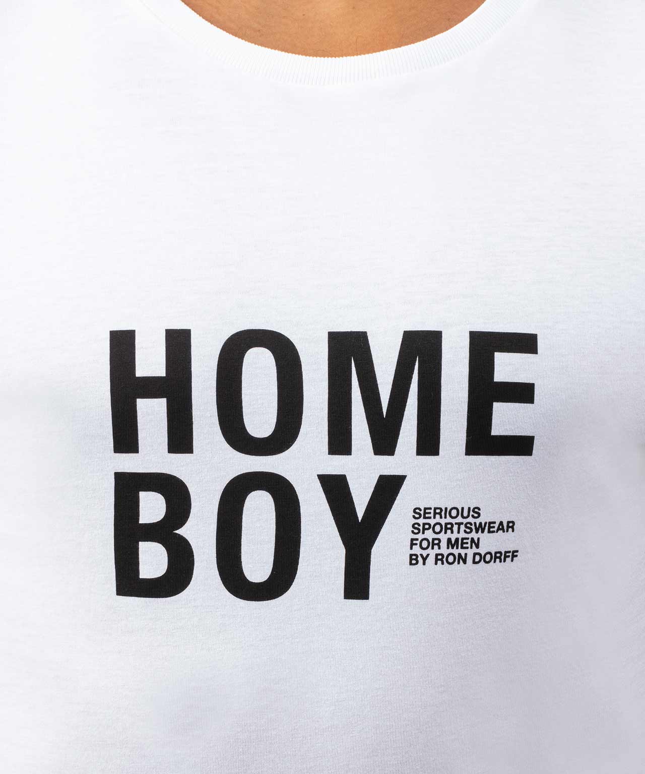 Organic Cotton T-Shirt "HOME BOY": White