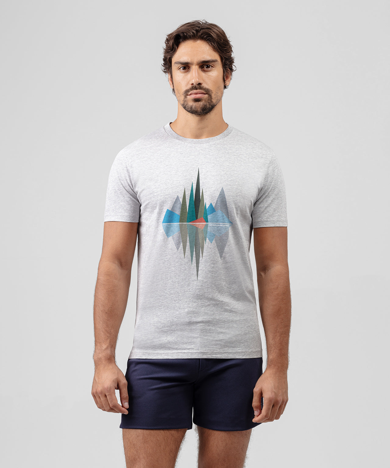 Organic Cotton T-Shirt Swede Nature: Grey Melange