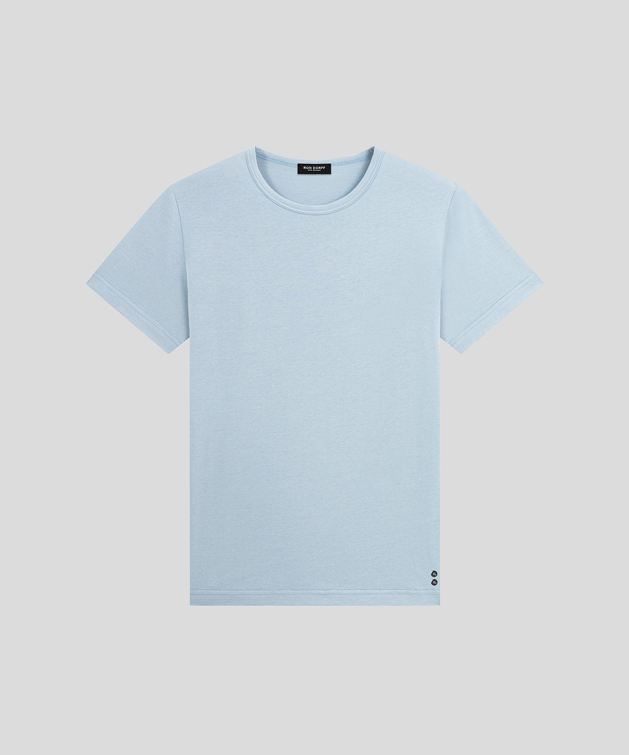 Crew Neck T-Shirt Eyelet Edition: Dusty Blue