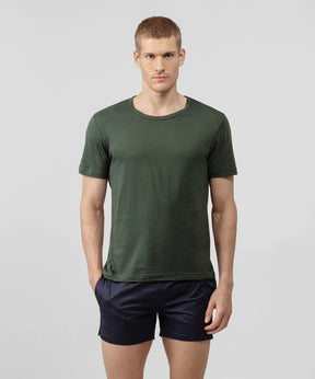 Crew Neck T-Shirt Eyelet Edition: Military Green