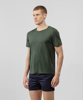 Crew Neck T-Shirt Eyelet Edition: Military Green