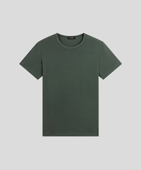 Crew Neck T-Shirt Eyelet Edition: Military Green
