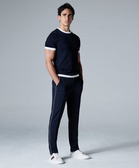 Knitted Sports T-Shirt: Navy
