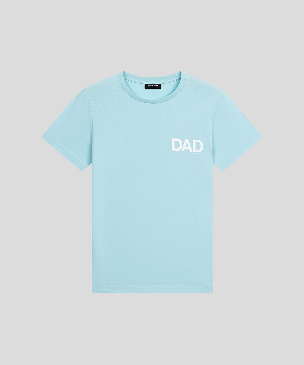 Organic Cotton T-Shirt "DAD": Light Turquoise