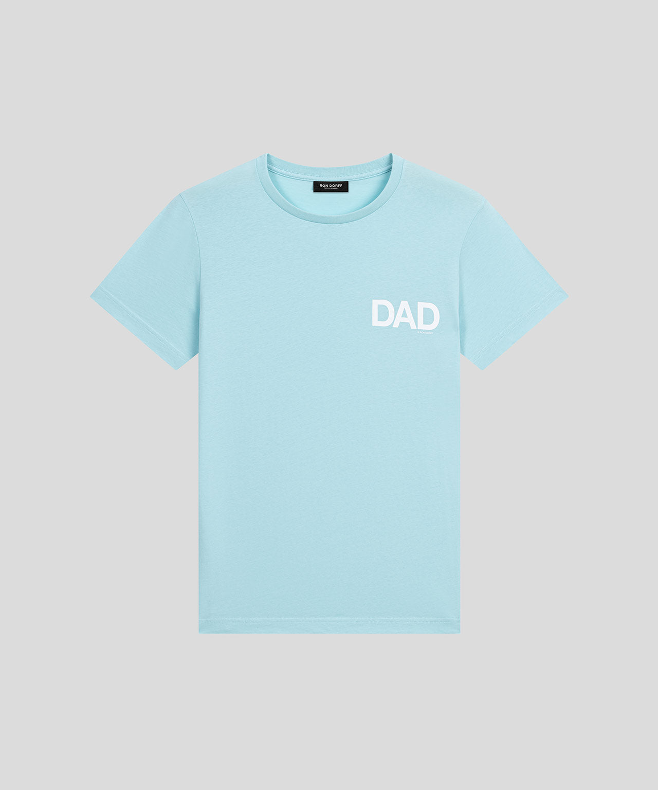 Organic Cotton T-Shirt "DAD": Light Turquoise
