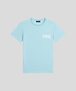 Organic Cotton T-Shirt "DAD": Light Turquoise