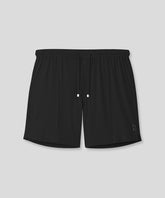 Cotton Modal Home Shorts: Black