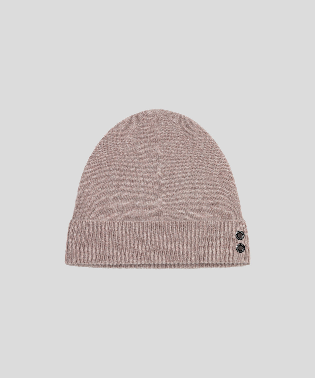 Cashmere Beanie: Heather Beige