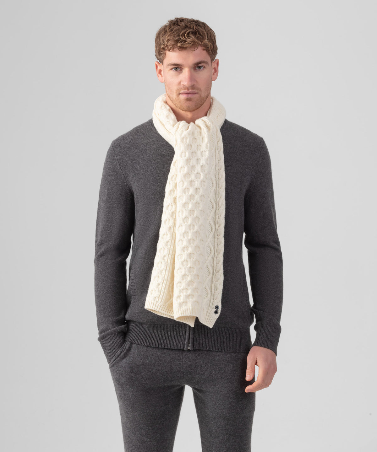 Telemark Scarf: Off White