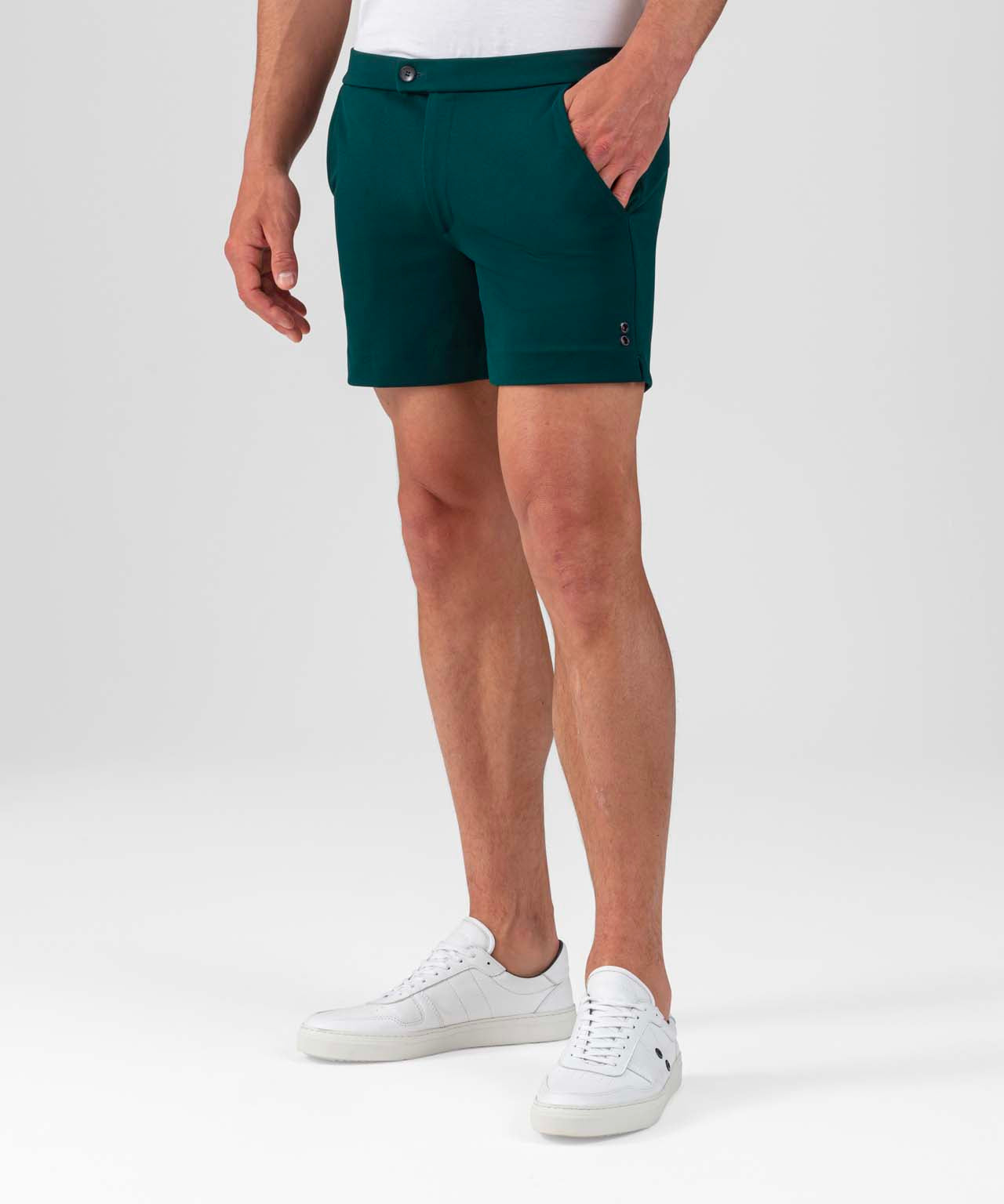 RD Tennis Shorts: Green Night