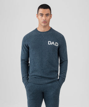 Cashmere Sweater "DAD": Dark Sage