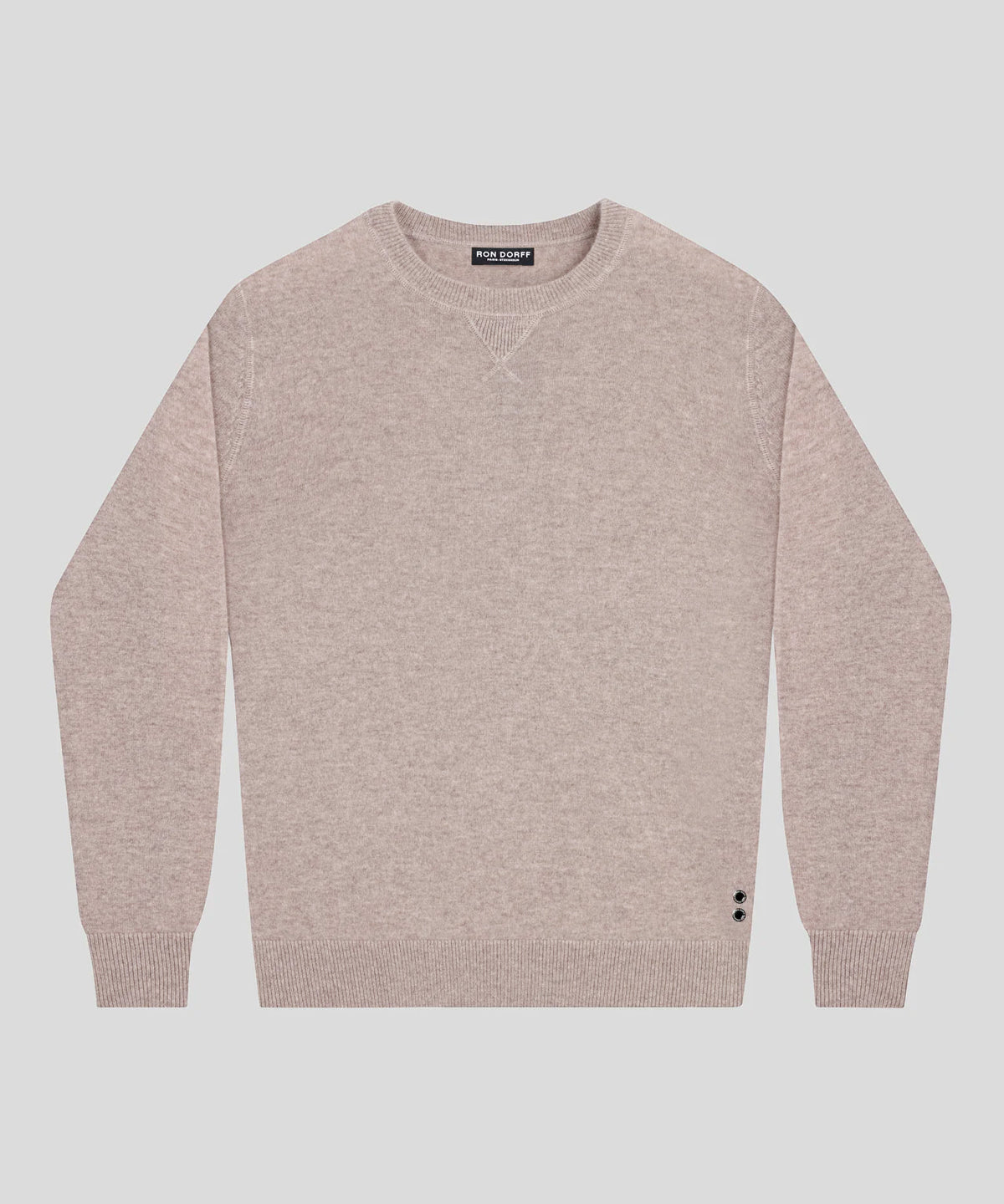 Cashmere Sweater: Heather Beige