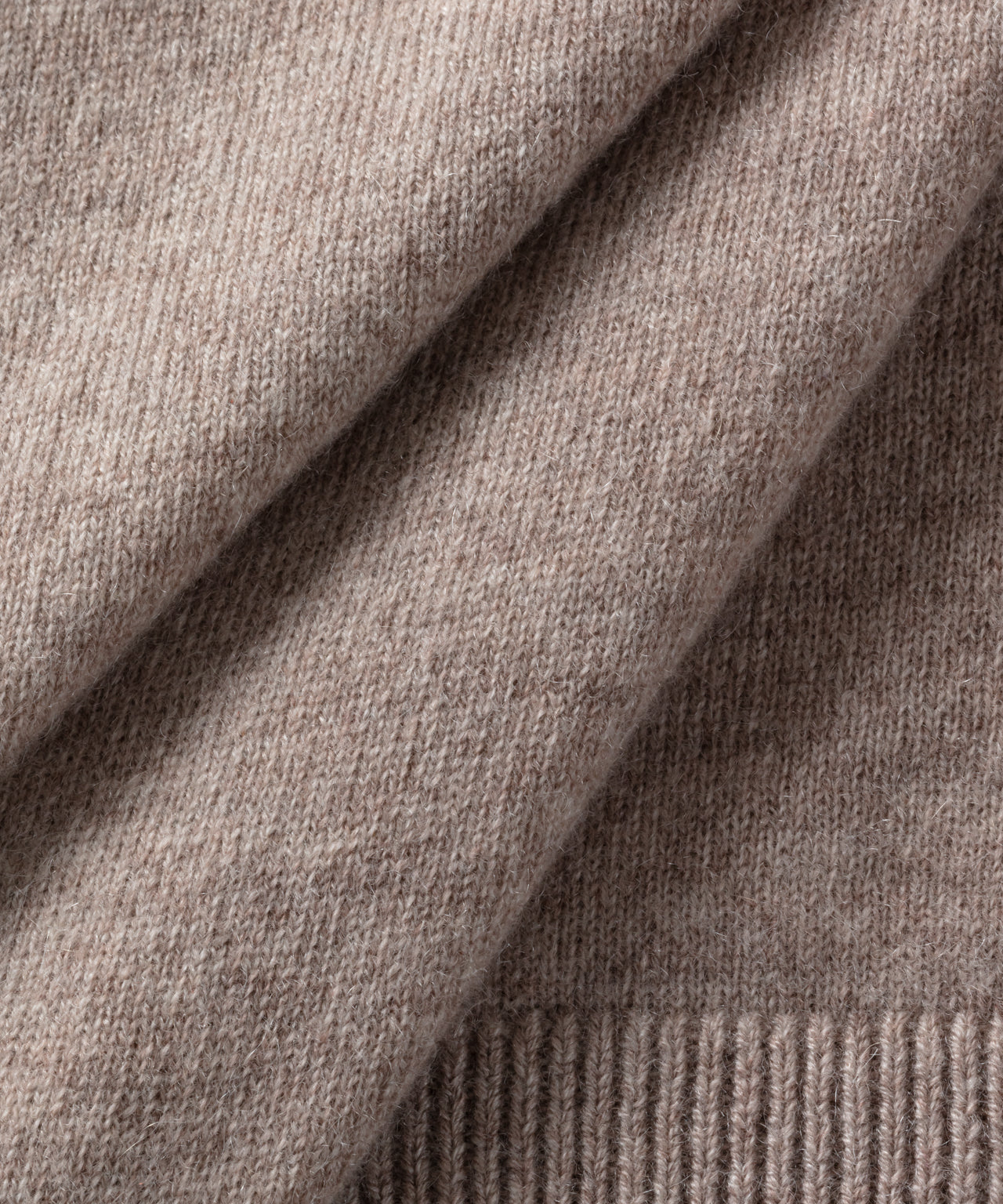 Cashmere Sweater: Heather Beige