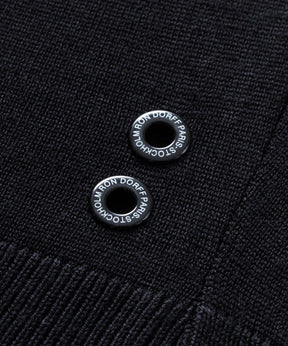 Organic Cotton Sleeveless Sweatshirt: Black