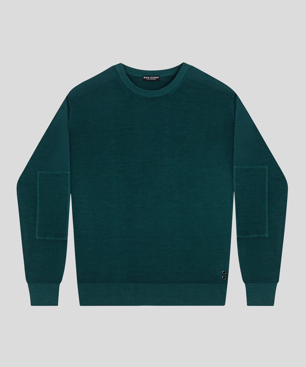 Light Merino Wool Army Sweater: Green Night