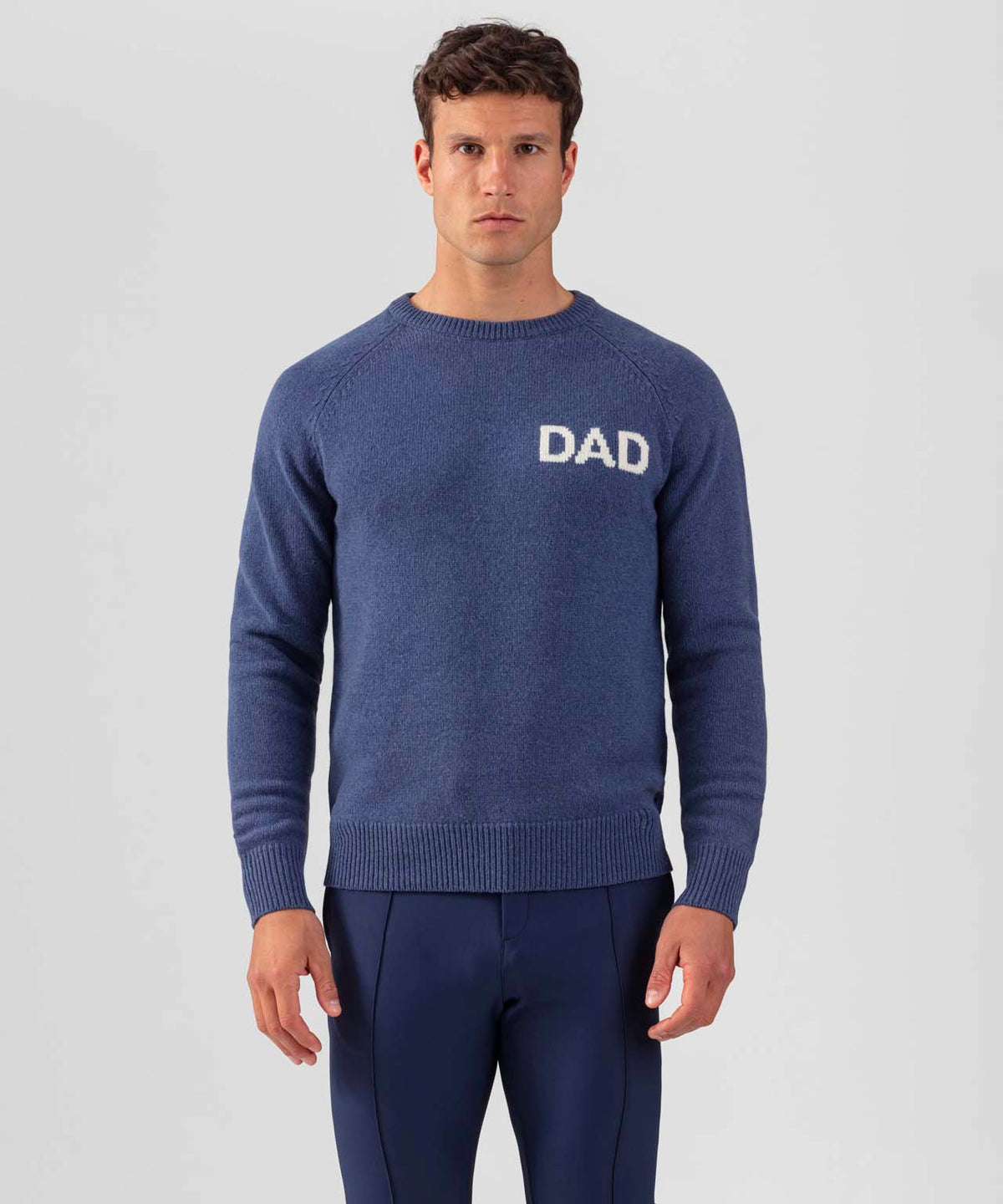 Merinos Wool Sweater "DAD": Skyfall