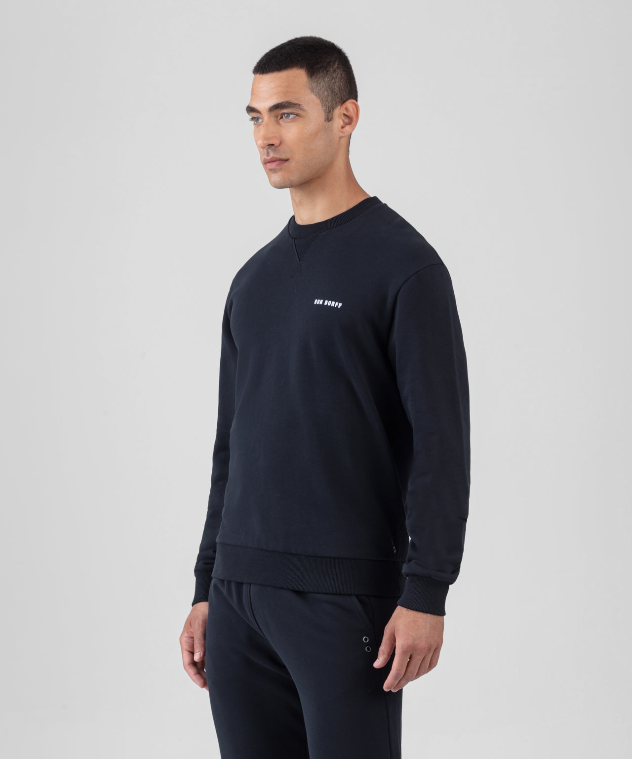 Sweatshirt: Cotton | Black Fit Organic Relaxed Dorff Ron