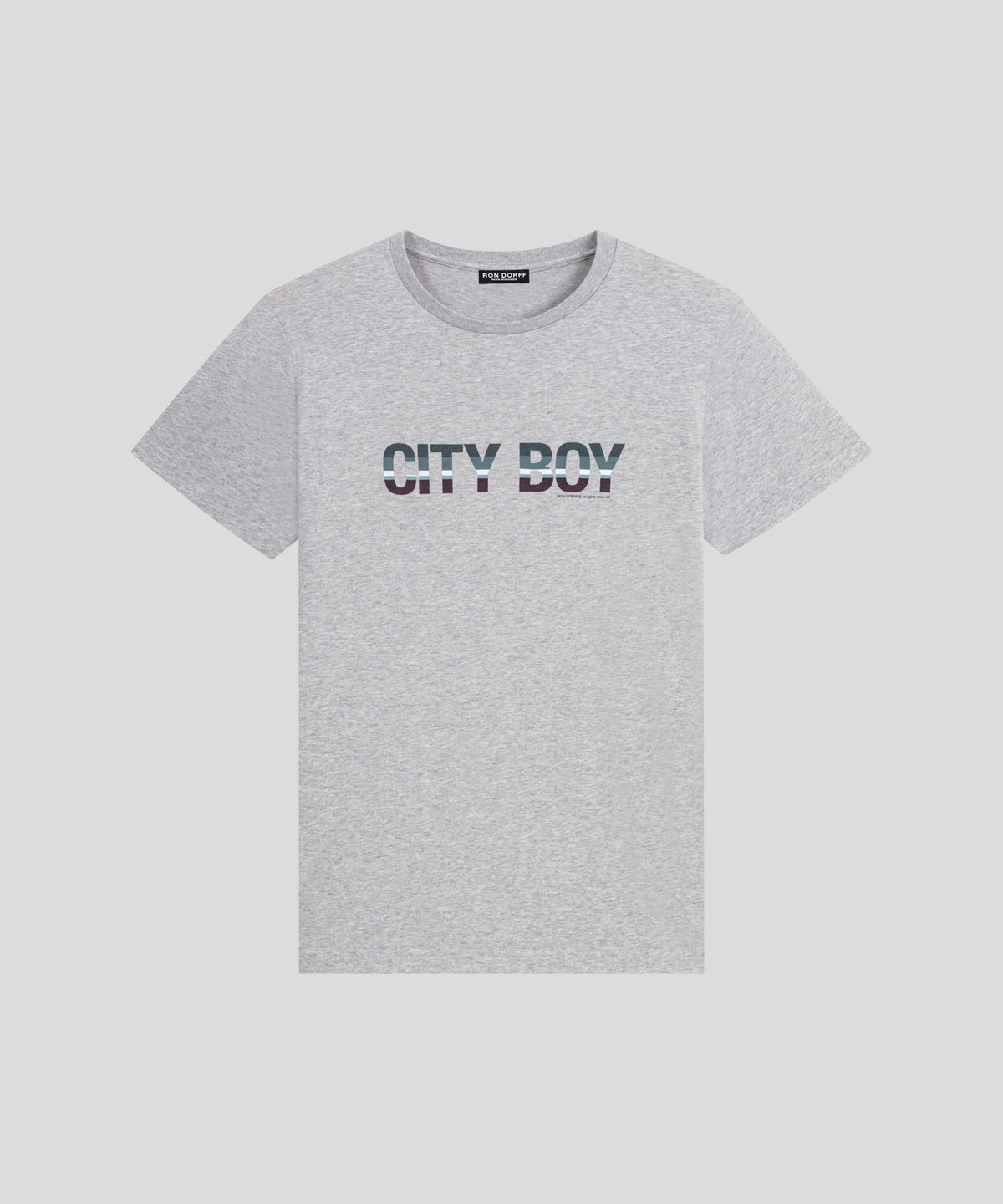 Organic Cotton T-Shirt "CITY BOY": Heather Grey