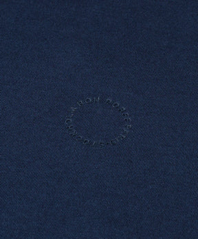 Cotton-Modal Henley T-Shirt: Navy