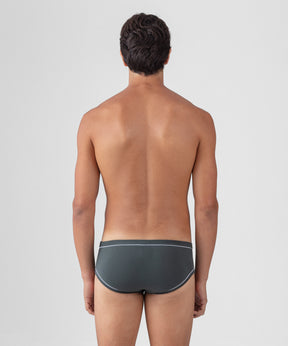 Y-Front Briefs w. Piping: Forest Green