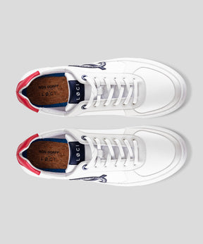 RON DORFF x LØCI Organic Sneakers: Red/Navy/White