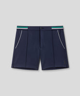 RD Tennis Shorts w. Striped Waist: Navy