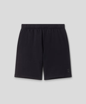 Organic Cotton Jogging Shorts: Black