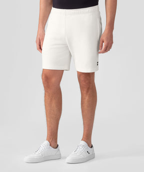 Organic Cotton Jogging Shorts: Off White