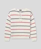 Swedish Fisherman Cotton Sweater: Off White