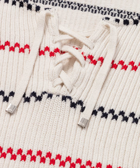 Swedish Fisherman Cotton Sweater: Off White