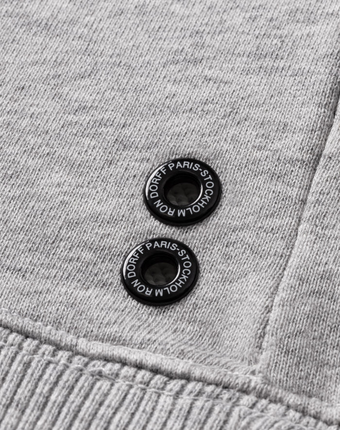 Organic Cotton Sweatshirt "DAD": Grey Melange