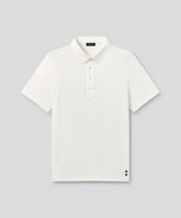 Cotton Terry Polo w. Piqué Collar: Off White