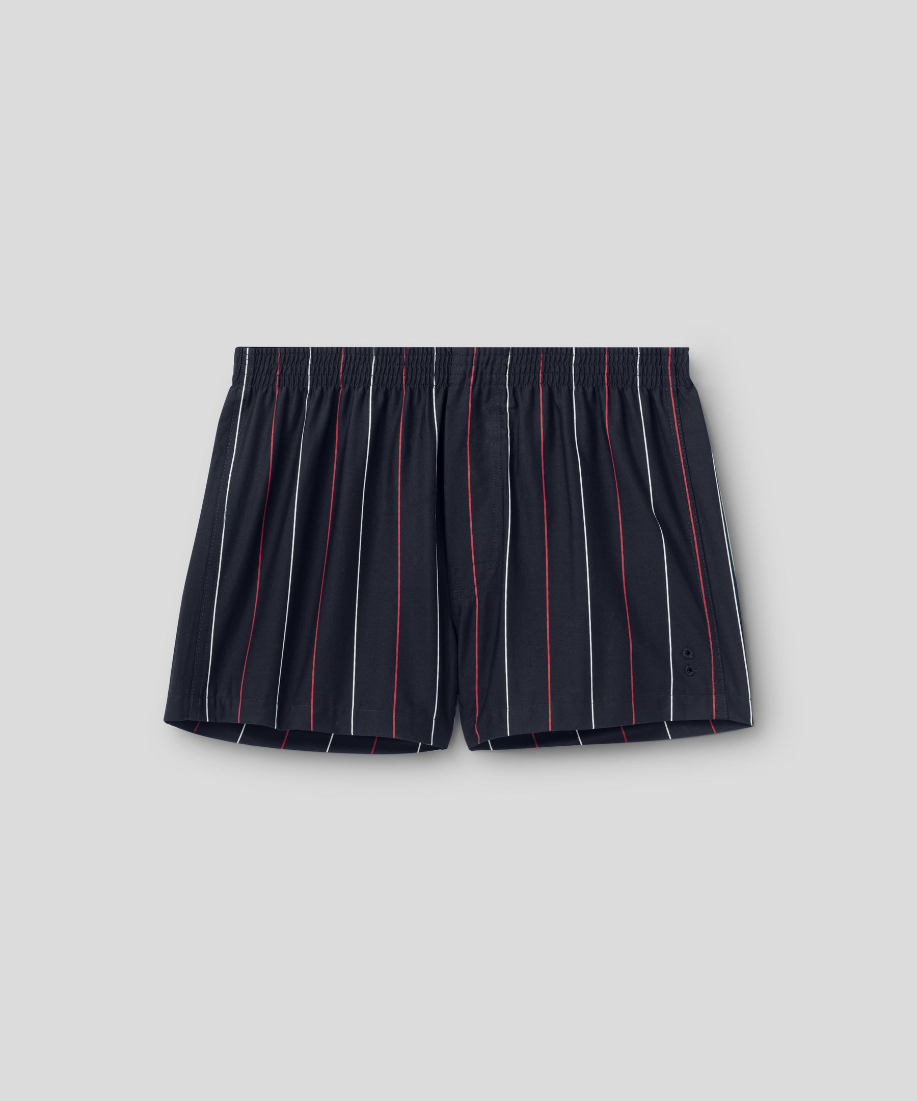 Boxer Shorts w. Tennis Stripes: Navy