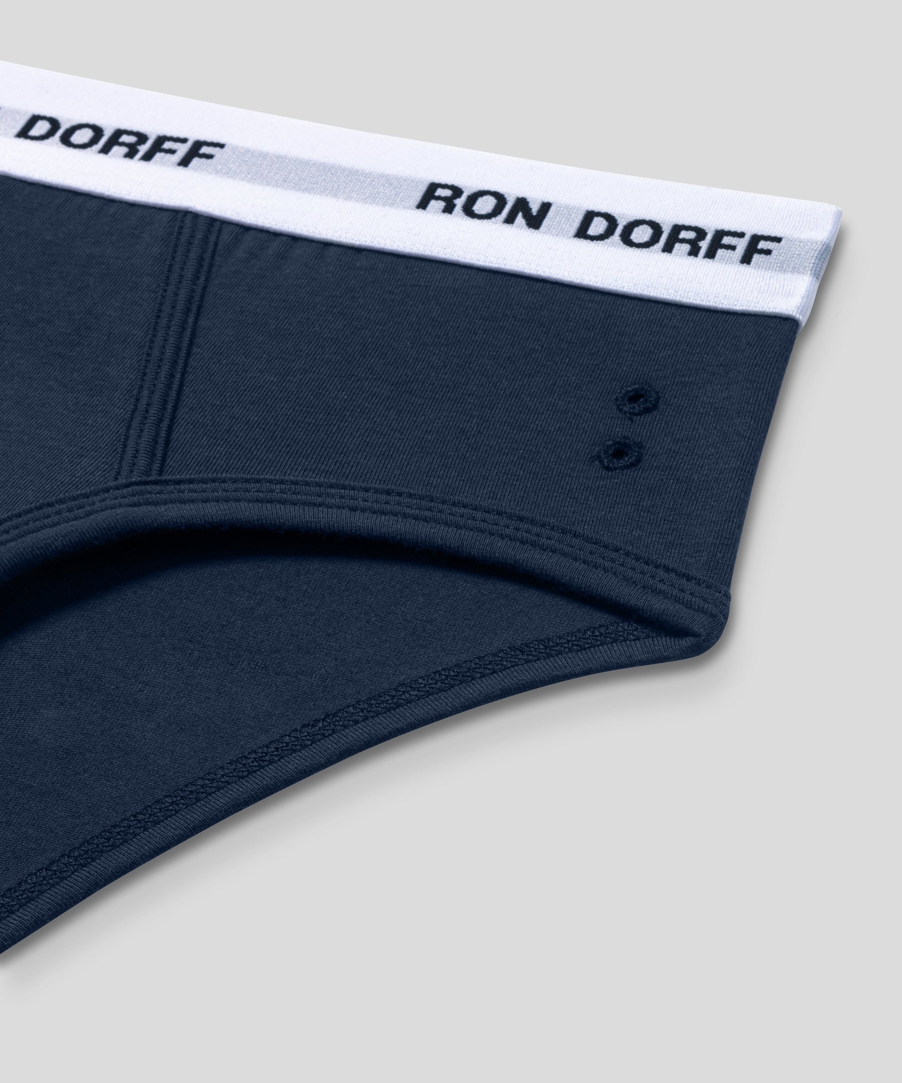 RON DORFF Y-Front Briefs Kit: Heather Grey/Army Green/Deep Blue