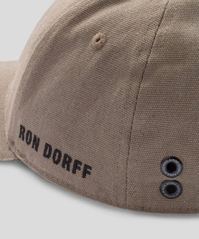 Cotton Canvas Coach Cap "RON DORFF": Dusty Beige