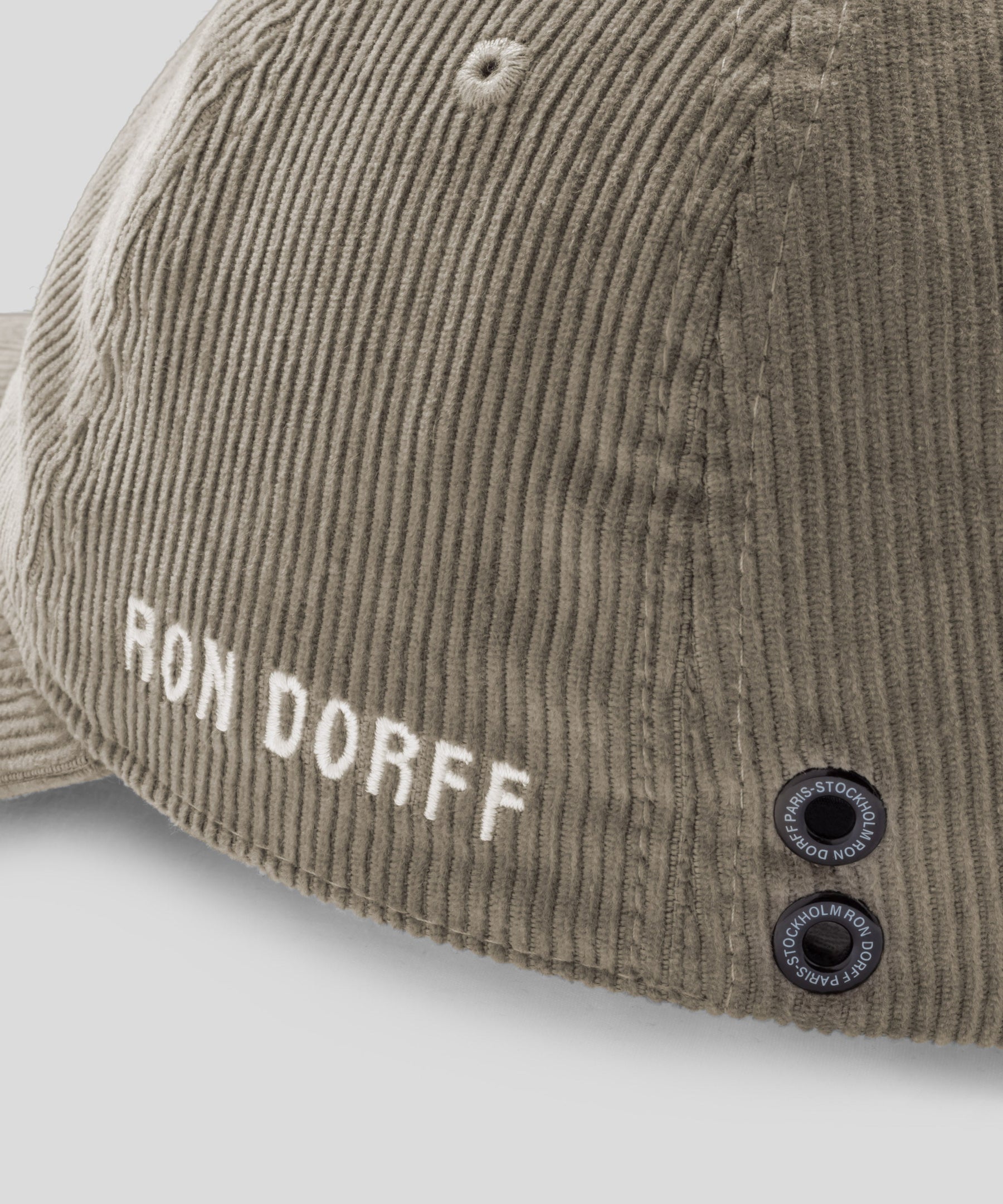 Corduroy Coach Cap "RON DORFF": Dusty Beige