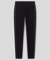 Cotton Piqué Pants w. Piping: Black