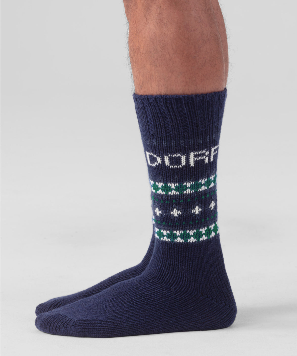 Fjällsocks w. Nordic Pattern: Navy