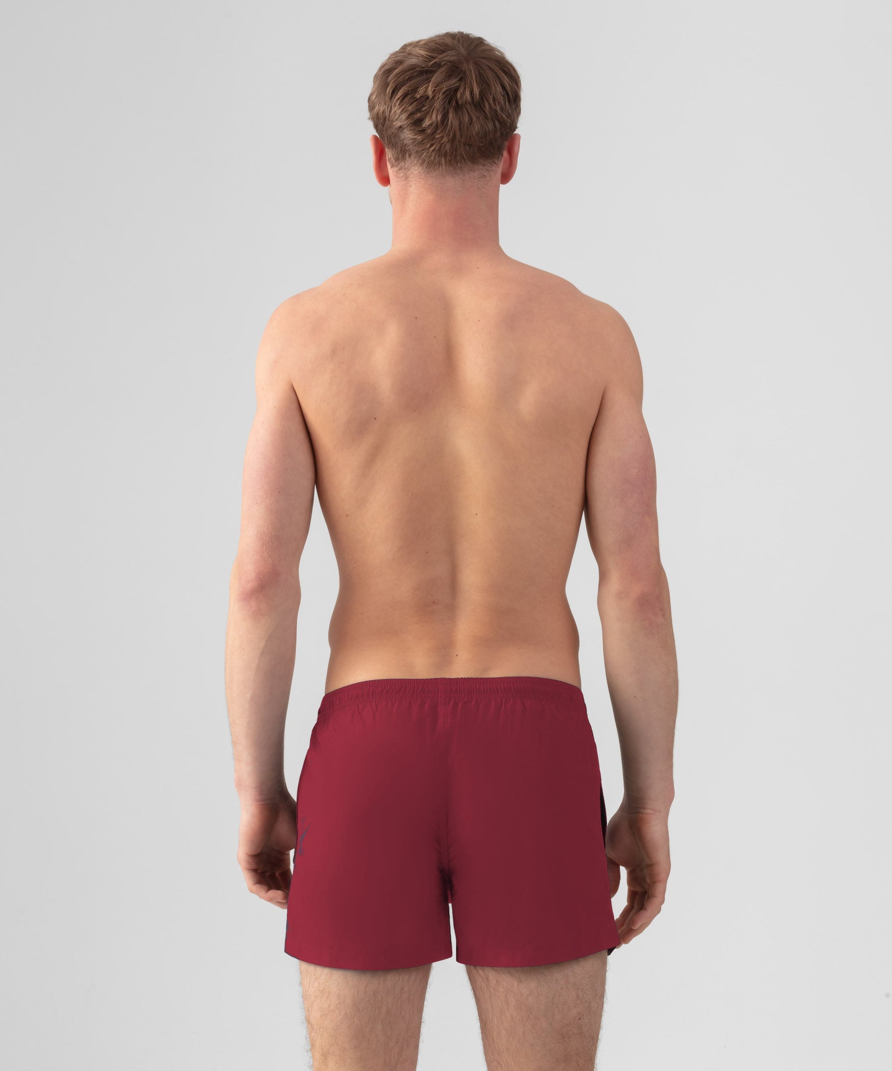 Swim Shorts: Burnt Red