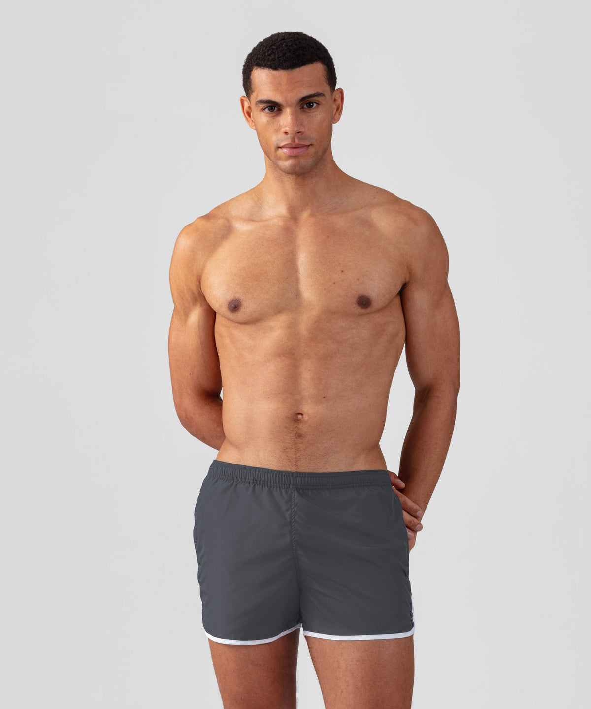 Marathon Swim Shorts: Lava Grey