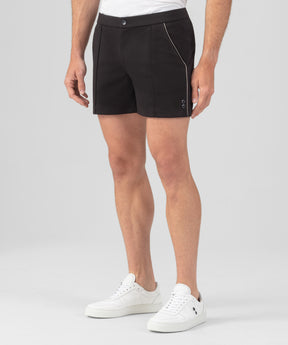 RD Tennis Shorts w. Piping: Black