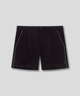 RD Tennis Shorts w. Piping: Black