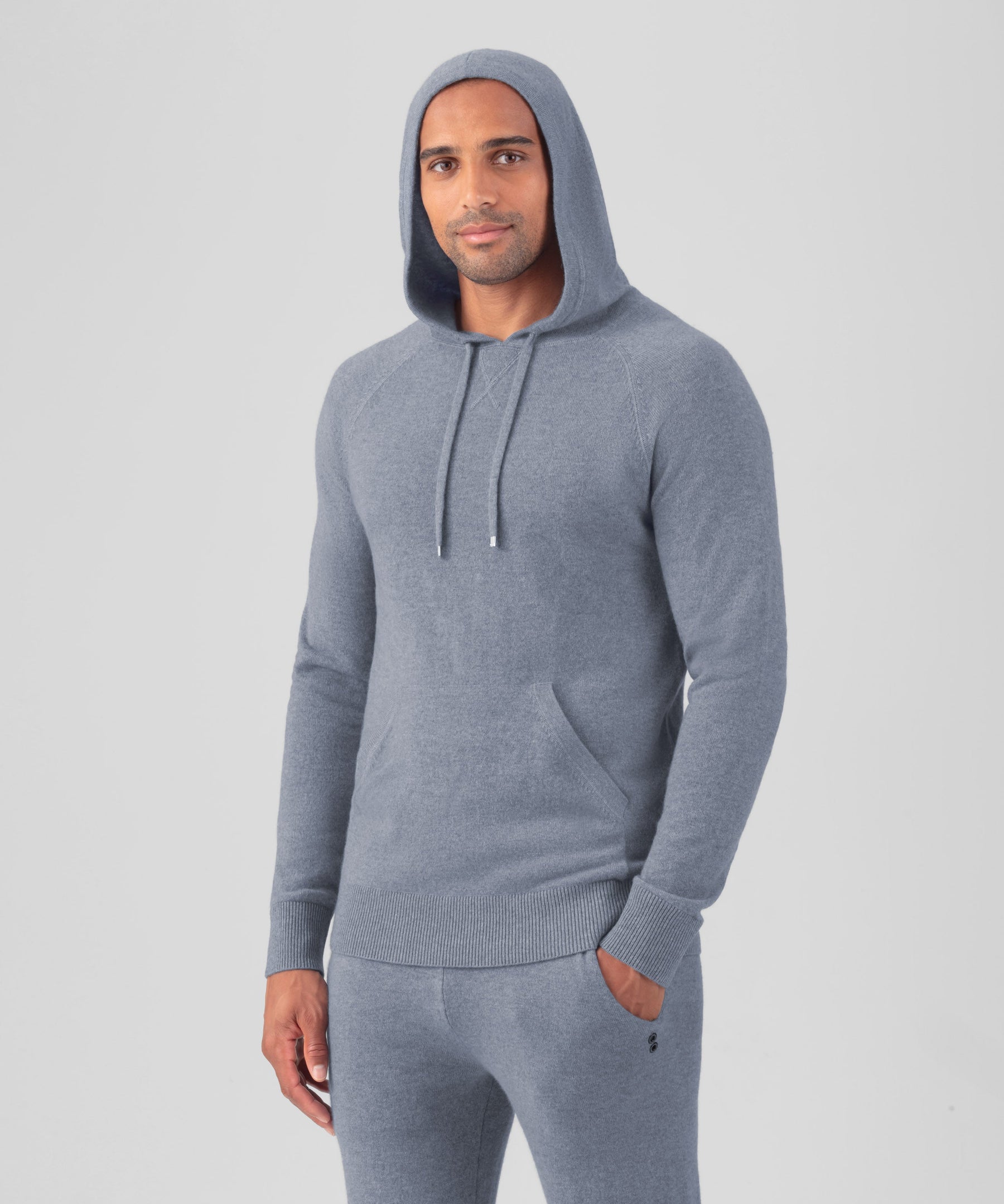 Cashmere Hoodie: Glacial Blue