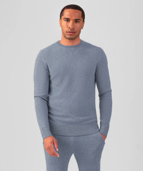 Cashmere Sweater: Glacial Blue