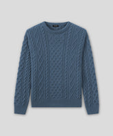 Wool Cashmere Telemark Sweater: Bering Sea