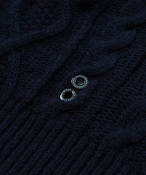 Wool Cashmere Telemark Sleeveless Sweater: Navy