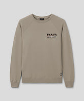 Organic Cotton Sweatshirt "DAD": Dusty Beige