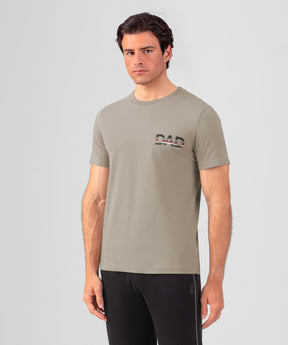 Organic Cotton T-Shirt "DAD": Dusty Beige