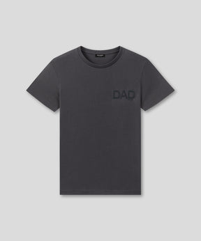 Organic Cotton T-Shirt "DAD": Lava Grey