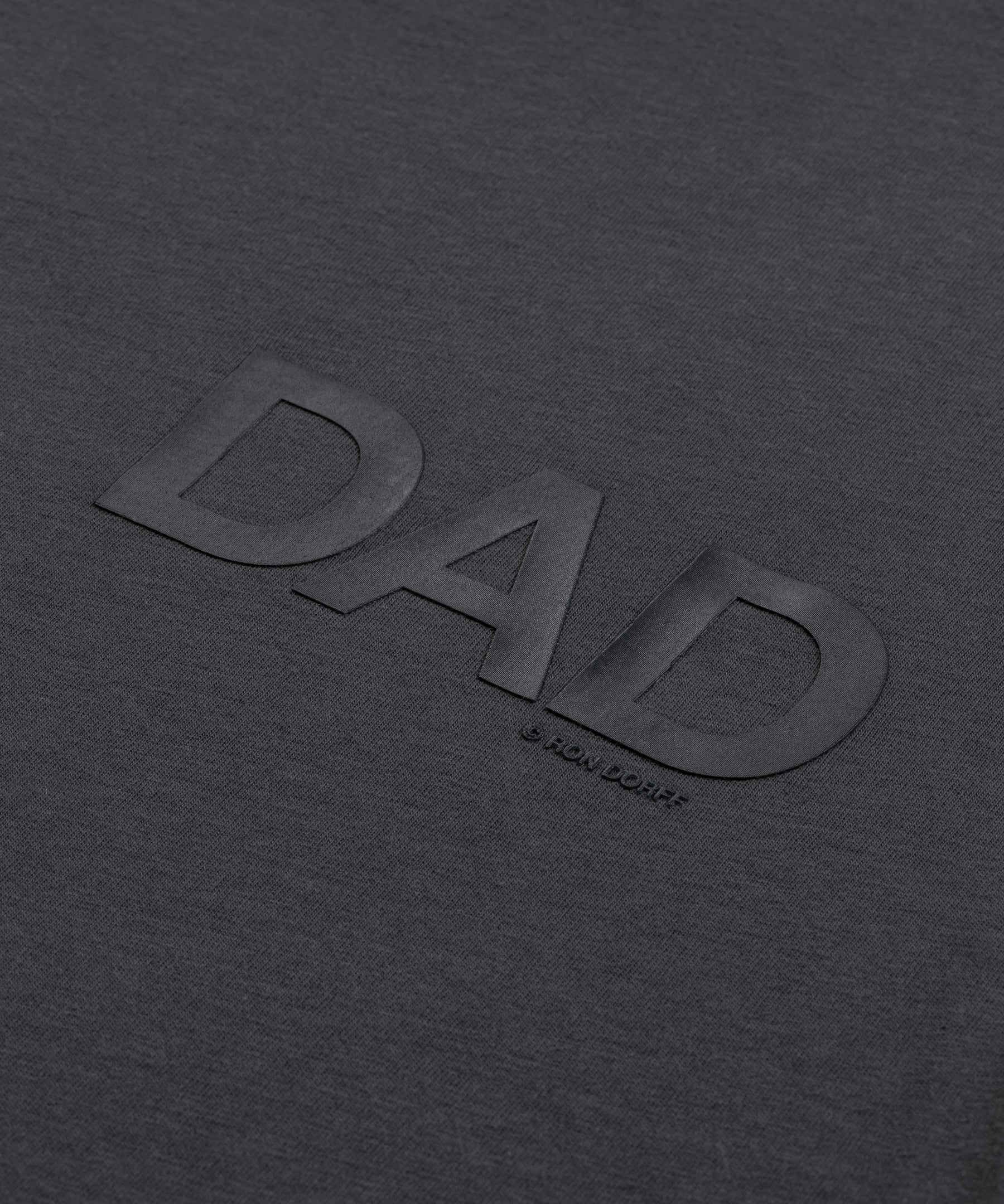 Organic Cotton T-Shirt "DAD": Lava Grey